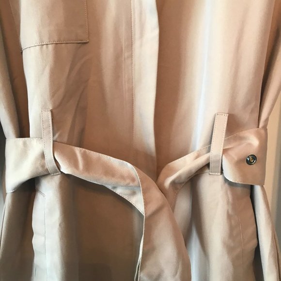 Minimum women’s belted trench coat rain fall coat beige small / euro 36 NWT - Picture 6 of 9
